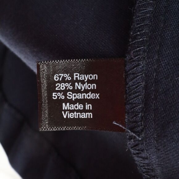 Lane Bryant Jacket Womens 16 Navy Blue Hook Eye Stretch Knit Silver Buttons - Picture 13 of 16